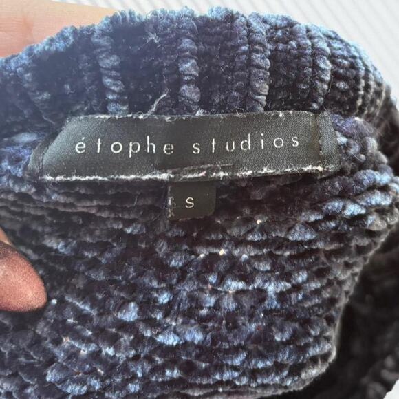 Elophe Studios Navy Chenille Sweater - Picture 4 of 4
